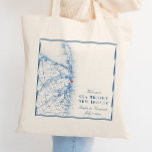 Sea Bright New Jersey Karte Elegant Wedding Welcom Tragetasche<br><div class="desc">Diese Sea Bright New Jersey Karte Totbeutel sind ideal, um die Hochzeit in Urlaubsort an der Küste von Jersey Shore mit Begrüßungssack-Goodies zu empfangen oder für Ihre Hochzeitsfeier zu gestalten. Das Herz ist über Windows auf dem Wasser, aber Sie können das Herz bewegen, indem Sie "Bearbeiten mit dem Design-Tool" unter...</div>
