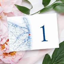 Sea Bright New Jersey Wedding Elegante Karte