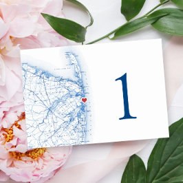 Sea Bright New Jersey Wedding Elegante Karte