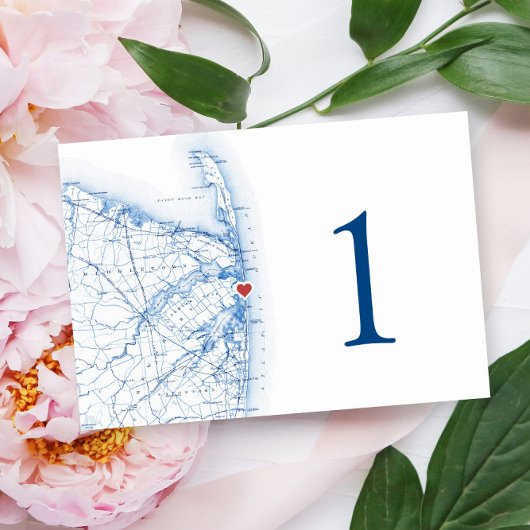 Sea Bright New Jersey Wedding Elegante Karte