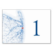 Sea Bright New Jersey Wedding Elegante Karte (Vorderseite)