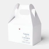 Sea Bright New Jersey Wedding Map Elegant Geschenkschachtel (Vorderseite)