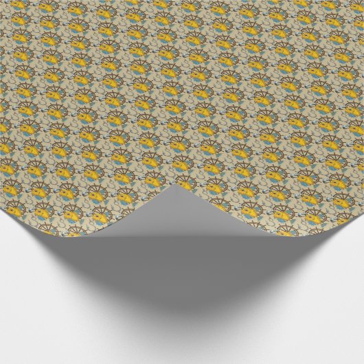 Sea Captain Fish Pattern Geschenkpapier (Ecke)