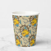 Sea Captain Fish Pattern Pappbecher (Links)