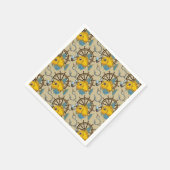 Sea Captain Fish Pattern Serviette (Ecke)