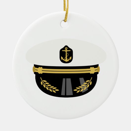 Sea Captain Hat Keramik Ornament (Vorne)