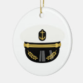 Sea Captain Hat Keramik Ornament (Links)