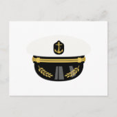 Sea Captain Hat Postkarte (Vorderseite)