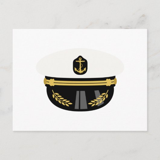 Sea Captain Hat Postkarte (Vorderseite)