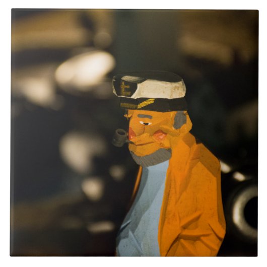 Sea Captain Large (6" x 6") Keramik Foto Tile Fliese (Vorderseite)