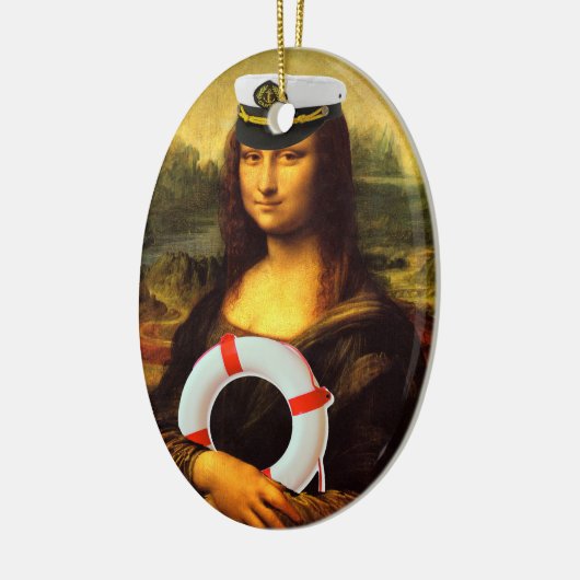 Sea Captain Mona Lisa Keramikornament (Links)