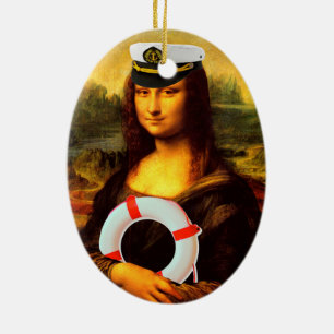Sea Captain Mona Lisa Keramikornament