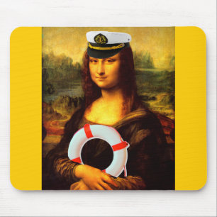Sea Captain Mona Lisa Mousepad