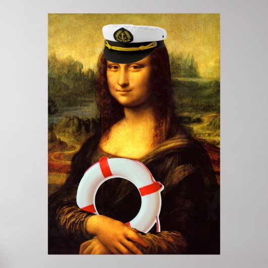 Sea Captain Mona Lisa Poster (Vorne)
