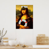 Sea Captain Mona Lisa Poster (Küche)