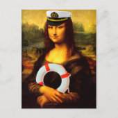 Sea Captain Mona Lisa Postkarte (Vorderseite)