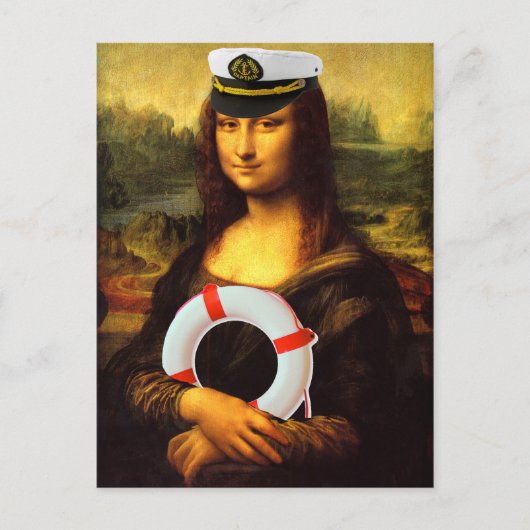 Sea Captain Mona Lisa Postkarte (Vorderseite)