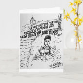 Sea Captain warnt seine Crew über das Land Mimes Karte (Gelbe Blume)