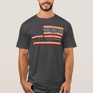 Sea Cat SS399 WW2 Balao-Klasse U-Boot Vintage US T-Shirt