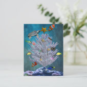 Sea Christmas Tree Feiertagspostkarte (Stehend Vorderseite)