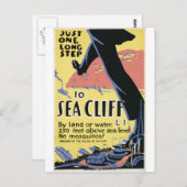 Sea Cliff New York Werbeplakat Postkarte (Vorne/Hinten)