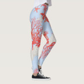 Sea Coral Leggings - Luxus Ocean Inspiriert Print (Rechts)