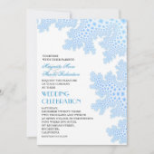 Sea Coral Modern Beach Hochzeitseinladung Einladung (Vorderseite)