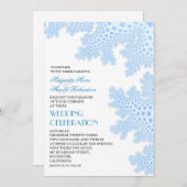 Sea Coral Modern Beach Hochzeitseinladung Einladung (Vorne/Hinten)