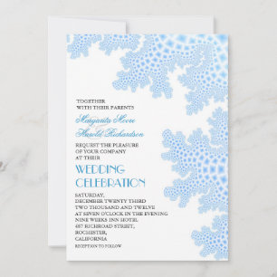 Sea Coral Modern Beach Hochzeitseinladung Einladung