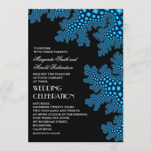Sea Coral Modern Beach Hochzeitseinladung Einladung