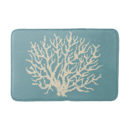 Sea Coral Nautical Bath Mat Bad Rug Dekoration Badematte
