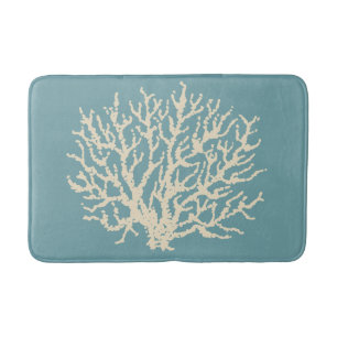 Sea Coral Nautical Bath Mat Bad Rug Dekoration Badematte
