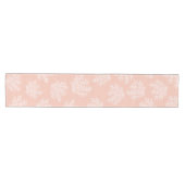 Sea Coral Silhouette | Jazz Age Coral Mittelgroßer Tischläufer (Horizontal)