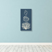 Sea Coral Wall Art Leinwand (Insitu (Holzboden))