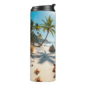 Sea  Crabs on Tropical Beach – Serene Ocea Thermosbecher (Nach links gedreht)