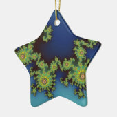 Sea Creature Christmas Fraktal Keramikornament (Links)