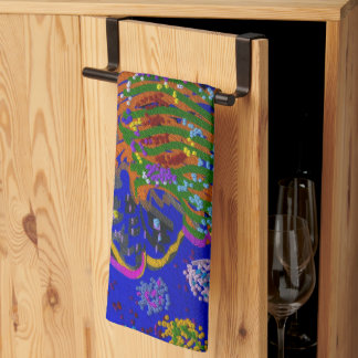 Sea Creature Florist with Mushroom Jellyfish Hat Geschirrtuch