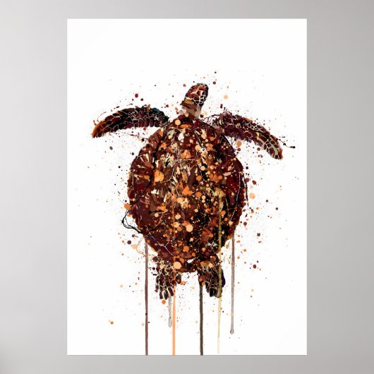 Sea Creature Turtle Poster (Vorne)