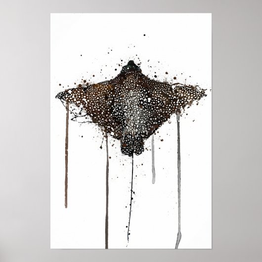 Sea Creature Wall Art Print 'Stingray' Poster (Vorne)