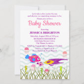 Sea Creatures Babydusche Einladung (Vorderseite)