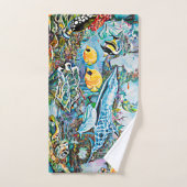 Sea Creatures Beach House Badetuch Set (Handtuch)