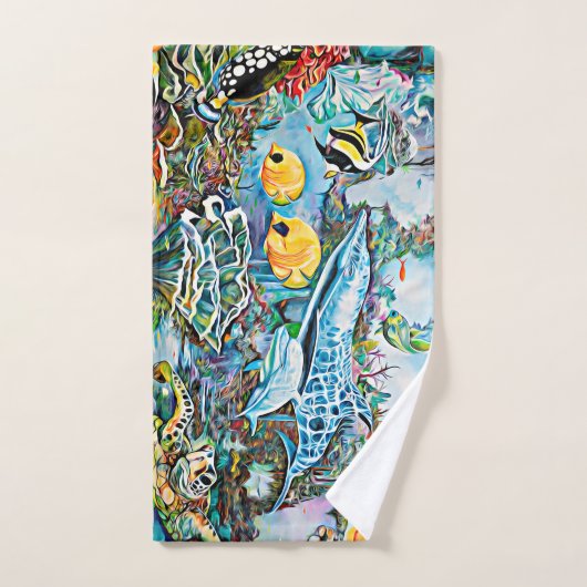 Sea Creatures Beach House Badetuch Set (Handtuch)