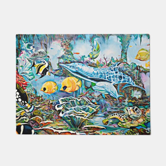 Sea Creatures Beach House Door Mat Fußmatte (Vorderseite)