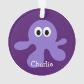 Sea Creatures custom monogram ornament (Rückseite)