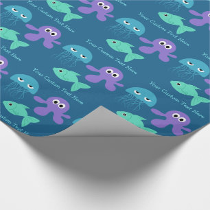 Sea Creatures Custom Packpaper Geschenkpapier