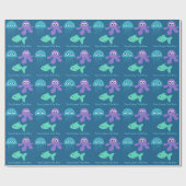 Sea Creatures Custom Packpaper Geschenkpapier (Flach)