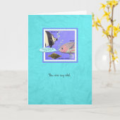 Sea Creatures Moorish Idol Fish Vielen Dank Karte (Gelbe Blume)