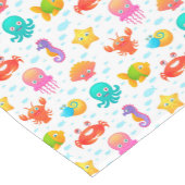Sea Creatures Table Runner Kurzer Tischläufer (Ecke)