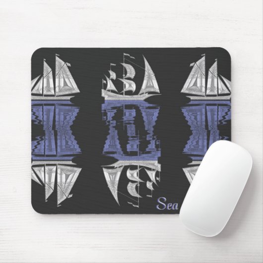 Sea Dog Nautical Mouse Pad Mousepad (Mit Mouse)