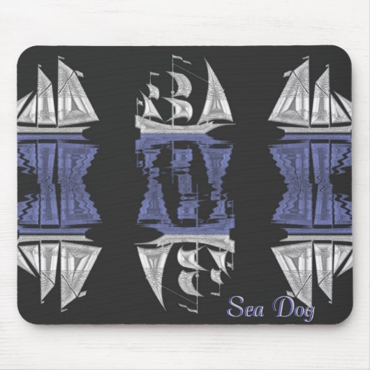 Sea Dog Nautical Mouse Pad Mousepad (Vorne)